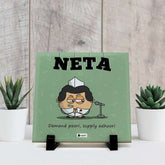Neta Printed Table Décor Ceramic Tile 6x6 Inches